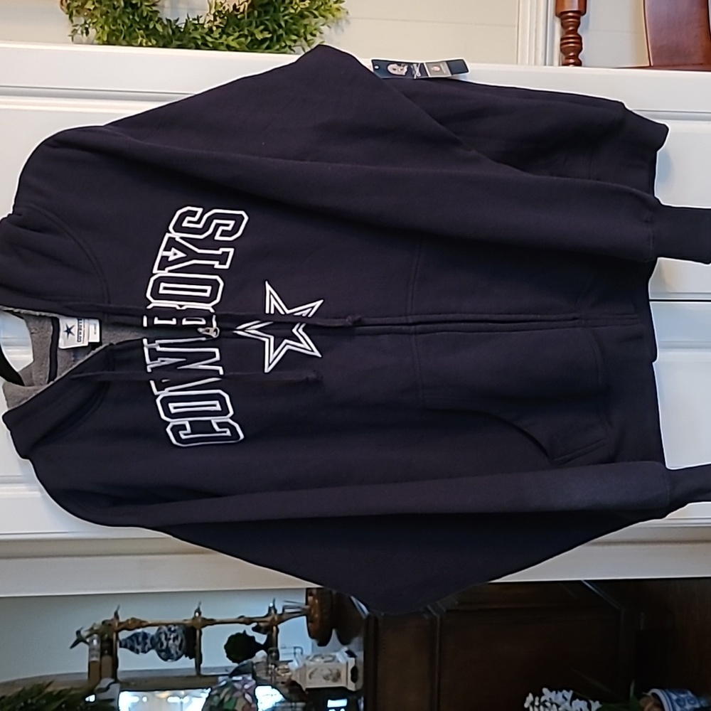 COPY - DALLAS COWBOYS XXL NFL AUTHENTIC  HOODED HEAVYWEIGHT FLEECE JACKET  NWT